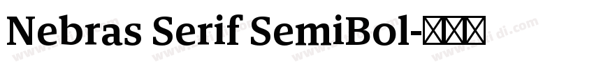 Nebras Serif SemiBol字体转换